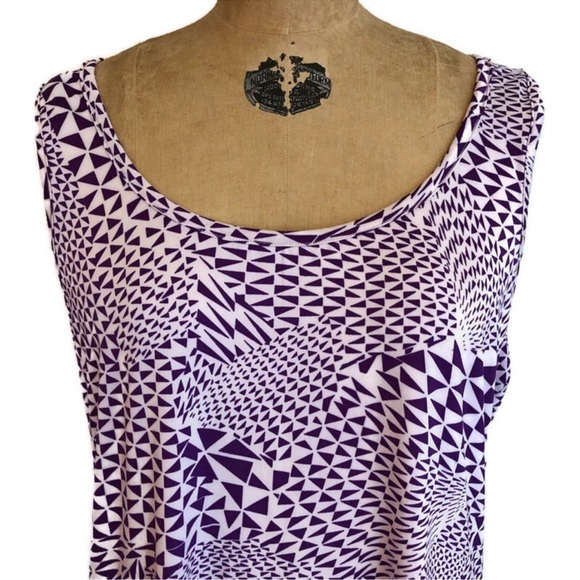 Lot Of 3 Tank Tops, Blue Red & Purple, Plus Size 1X - Picture 7 of 11